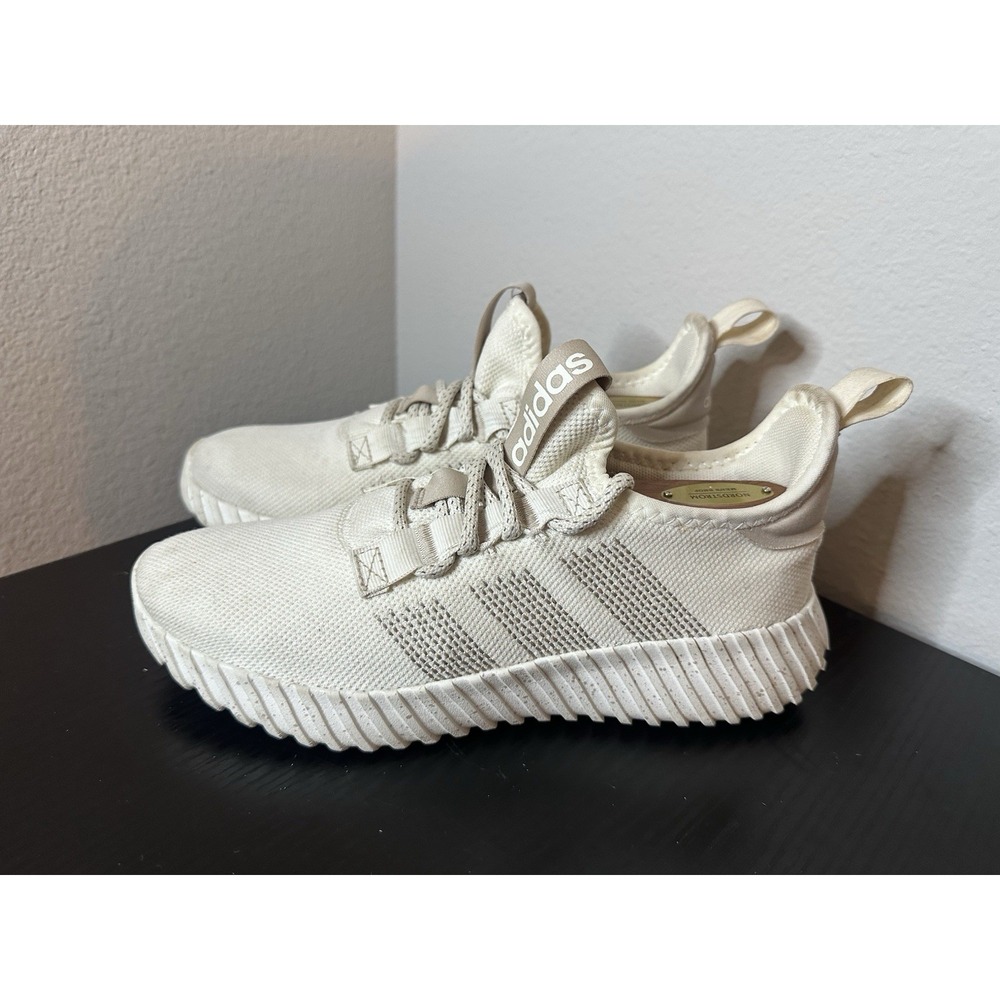 Adidas Womens Kaptir Flow IF6601 White Running Shoes Sneakers Size 8 - Picture 5 of 9